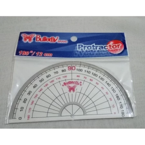 Penggaris Busur Butterfly 6 A New 180 derajat 12 cm