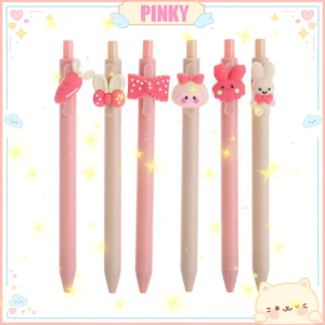 PULPEN DAN 6PCS KARAKTER LUCU DAN IMUT /PEN SEKOLAH CARTOON/PULP