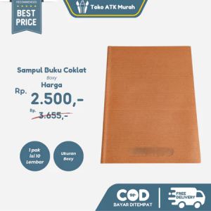 Sampul Kertas Coklat Boxy (10 Lembar)