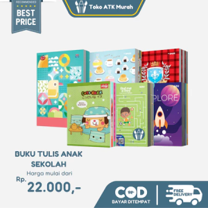 1 PAK - BUKU TULIS SEKOLAH ANAK 38 58 42 50 100 LEMBAR SIDU BIG 