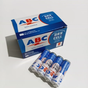 Batu Baterai ABC Biru Dry Cell R06 AA ( Isi 4 Buah )